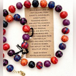 Kazuri bead necklace